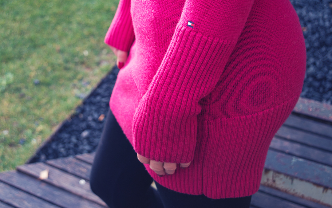 tommy-hilfiger-wool-dress-pink